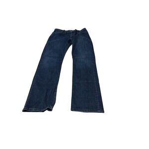 Mens GAP Straight Fit Cotton Blend Blue Jeans 34 x 34 EXCELLENT GTub7